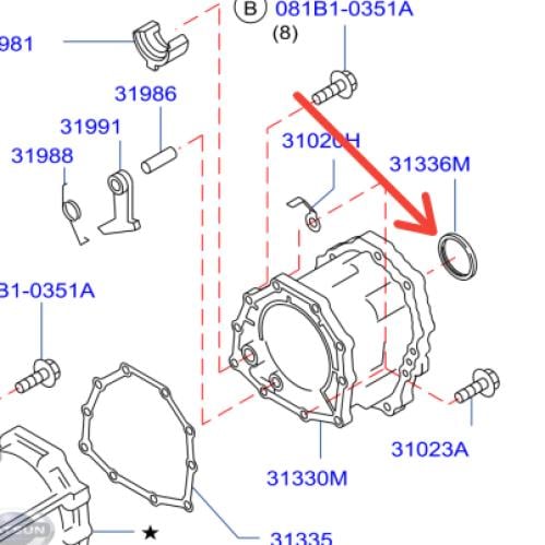 صوفة جربكس خلفي انفنتي FX2006/2012