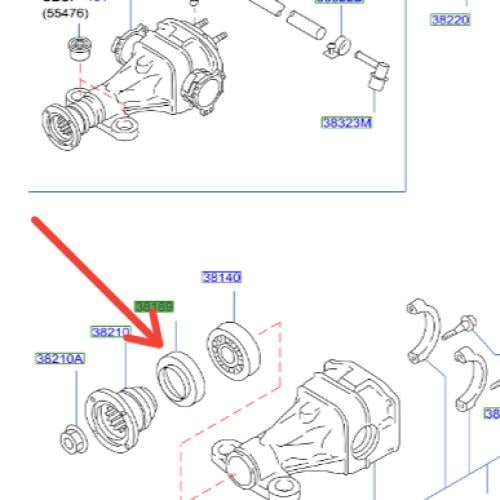صوفة دفرنس خلفي انفتي Q60/G COUPE ( 2007 - 2006 )