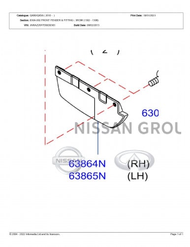 EXTENSION PROTCTOR FRONT FR INFINTY QX80