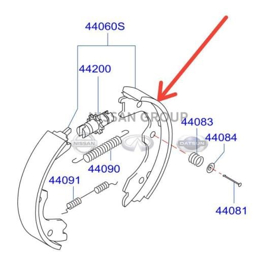 قماش خلفي جلنط نيسان انفنتي G35/37/25 SEDAN ( 2006 - 2014 )