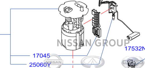 عوامة بنزين كاملة Q50 2014/2015