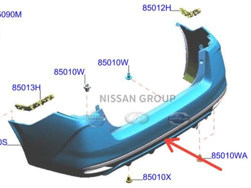 صدام خلفي صني المكسيكية أصلي وكالة