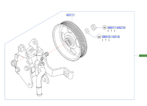علبة دركسون فوق نيسان نافارا ‎49110-JR500 بنزين 2012/2104