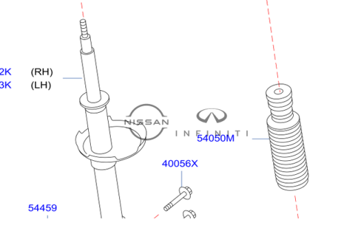 جلد غبار مساعد امامي نيسان مكسيما 2010/2015