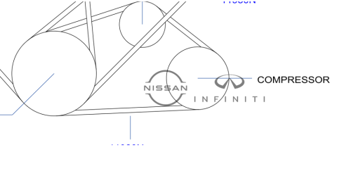 سير مكيف نيسان باترول مكينة 4500 2003/2011