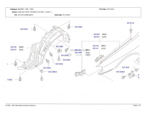 بطانة رفرف  أمامي مكسيما 2006/2007