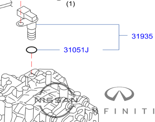 حساس السرعة بالجيربكس  نيسان مكسيما 2010/2015