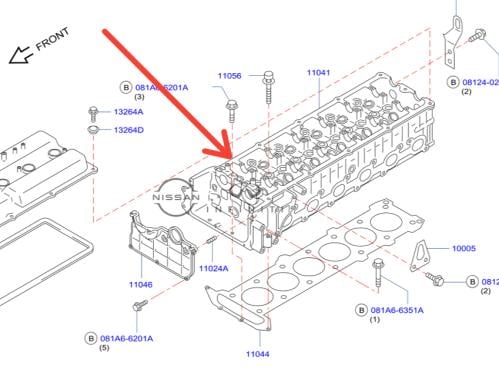 رأس مكينة نيسان باترول فتك 4800