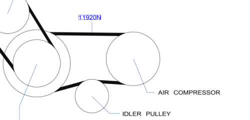 سير مكيف نيسان باثفيندر 2000/2003