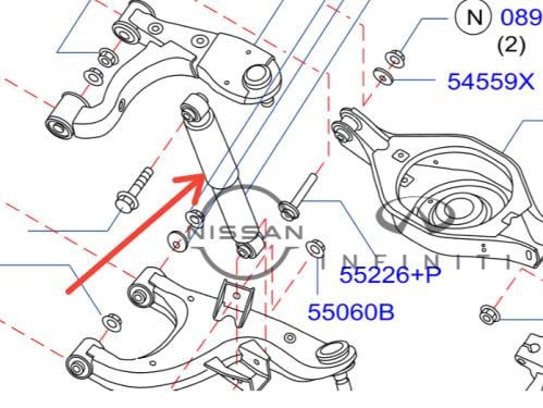 مساعد خلفي هيدروليك انفينتي QX56 2008/2009