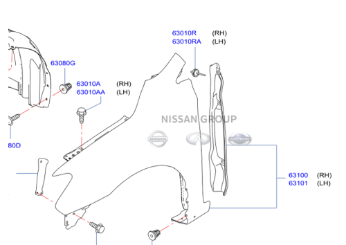 رفرف امامي نيسان سنترا 2015/2017