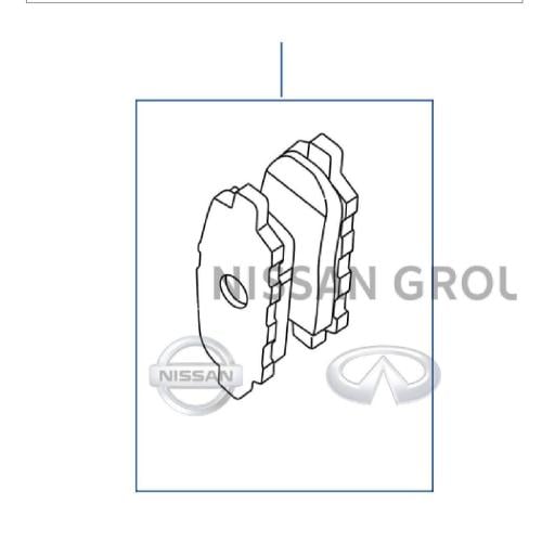 فحمات فرامل خلفي انفنتي Q50/ Q60/G35 2018/2020/Q70...