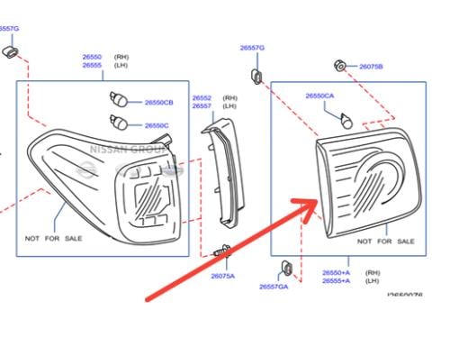 اسطب شنطة خلفي يمين نيسان باترول 2020/2023