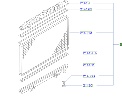 رديتر ماء مكسيما 2000/2008 اصلي وكالة