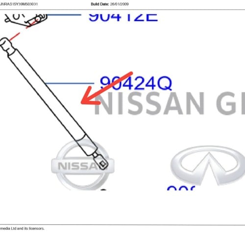 مساعد شنطة FX 2008/2010