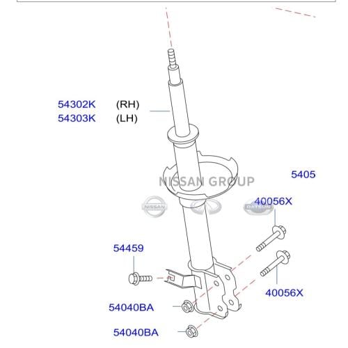 مساعد امامي نيسان التيماء 2008/2012 -صناعة ياباني