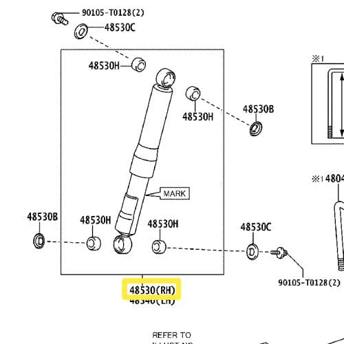 مساعد خلفي هايلكس 2016 - 2025  دبل