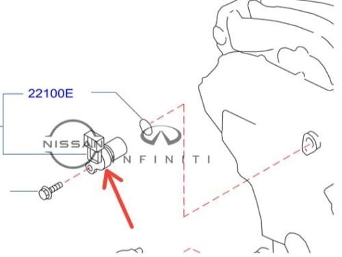 حساس عمود التايمن نيسان مكسيما اصلي وكالة