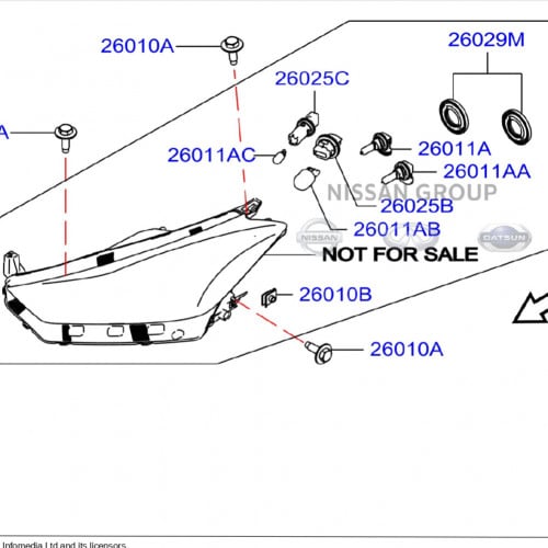 شمعة امامي نيسان كيكس /HEADLAMP ASSY 2022/2023