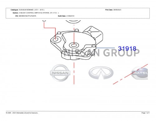 حساس قير تعشيق صني 2015/2023