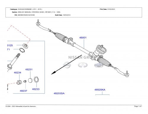 علبة دركسون تحت صني 2025/2012-اصلي وكالة