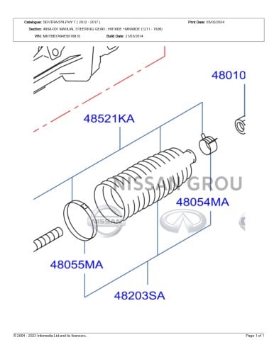 جلدة غبار دركسون سنترا 2012/2015