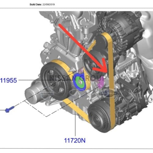 سير مكينة اكس تريل 2014/2022