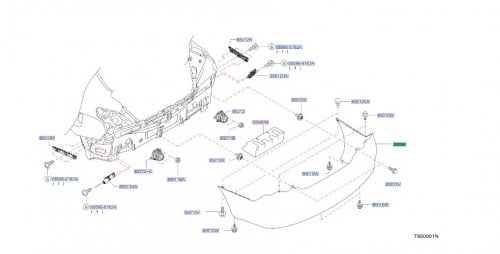 صدام خلفي صني الهندية بدون حساسات  2015/2022
