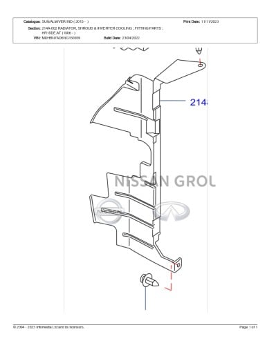 جلدة رديتر مكيف يسار نيسان صني الهندية