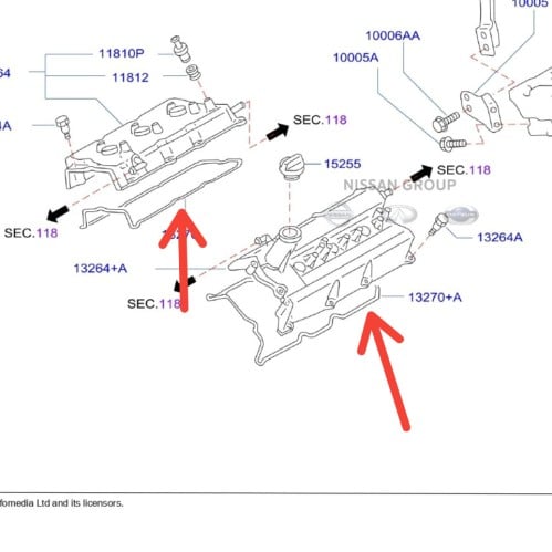 وجة غطاء بلوف نيسان التيماء 2004/2005 6 سلندر