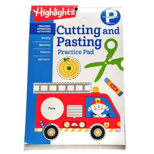 كتاب تدريب القص واللصق للأطفال | Cutting and Pasti...