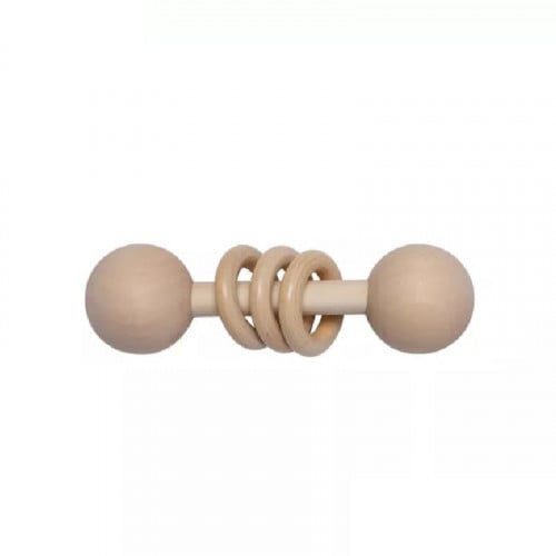 خشخيشة خشبية 3 حلقات | Wooden 3 rings Rattle