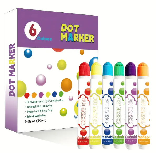 ألوان تنقيط عدد 6 | Colors Dot Markers