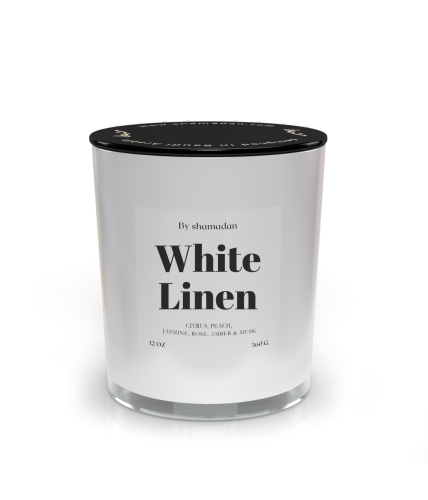 شمعة White Linen برائحة نظافة الحرير