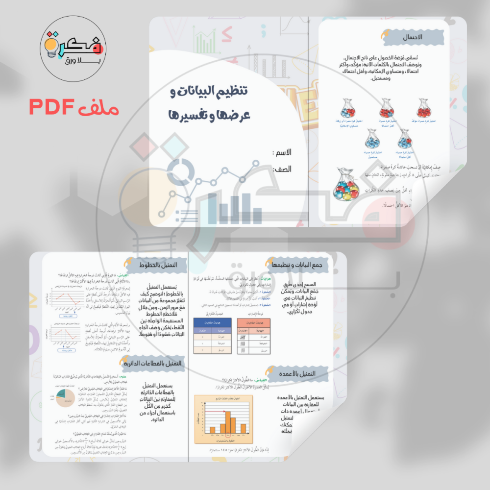 جميع مطويات رياضيات رابع ابتدائي الترم الاول