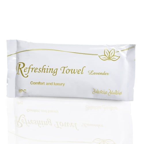 منشفة منعشة برائحةاللافندر  - ابيض