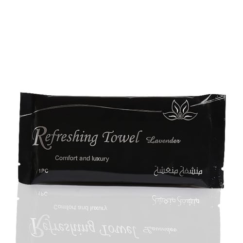 منشفة منعشة برائحةاللافندر  - اسود كلاسيكي