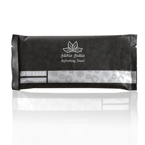 منشفة منعشة برائحةاللافندر - اسود فضي