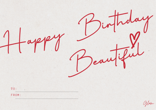 Happy Birthday Beautiful