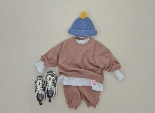 COTTON SWEAT SET - COCOA