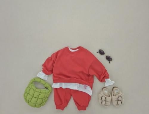 COTTON SWEAT SET - RED