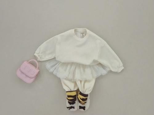 COTTON SWEAT SET - CREAM