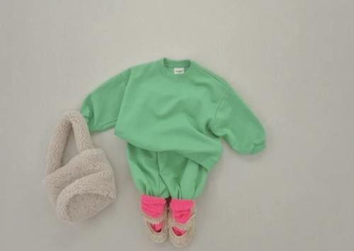 COTTON SWEAT SET- GREEN