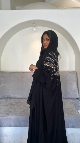 عباية قماش ملكي-متجر رغد