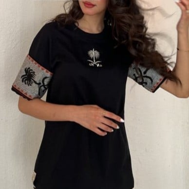 تيشيرتات سدو السيفين على الأكمام -متجر رغد