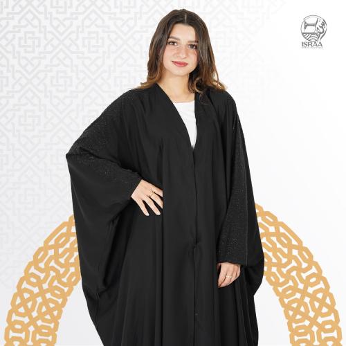 عبايه بشت مزينة بالفصوص
