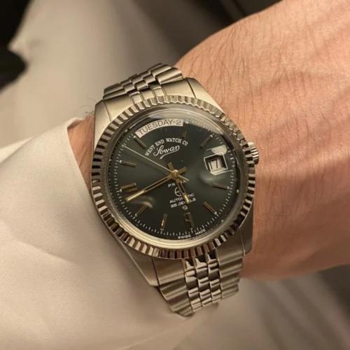 ساعة ويست اند - jubilee fluted أخضر حجم 37