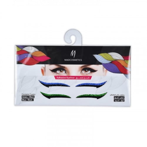 ماد كوزماتيكس - محدد عيون كحل لاصق أزرق - أخضر
