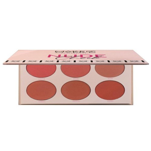 ميك اوفر22 - باليت بليشر نيود شيك مكون من 6 الوان -M3202