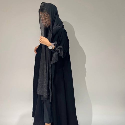 black tie abaya